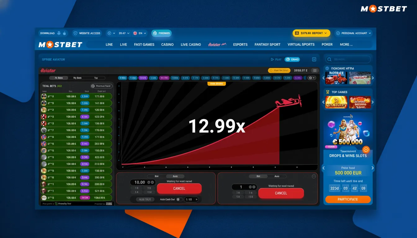 play mostbet aviator