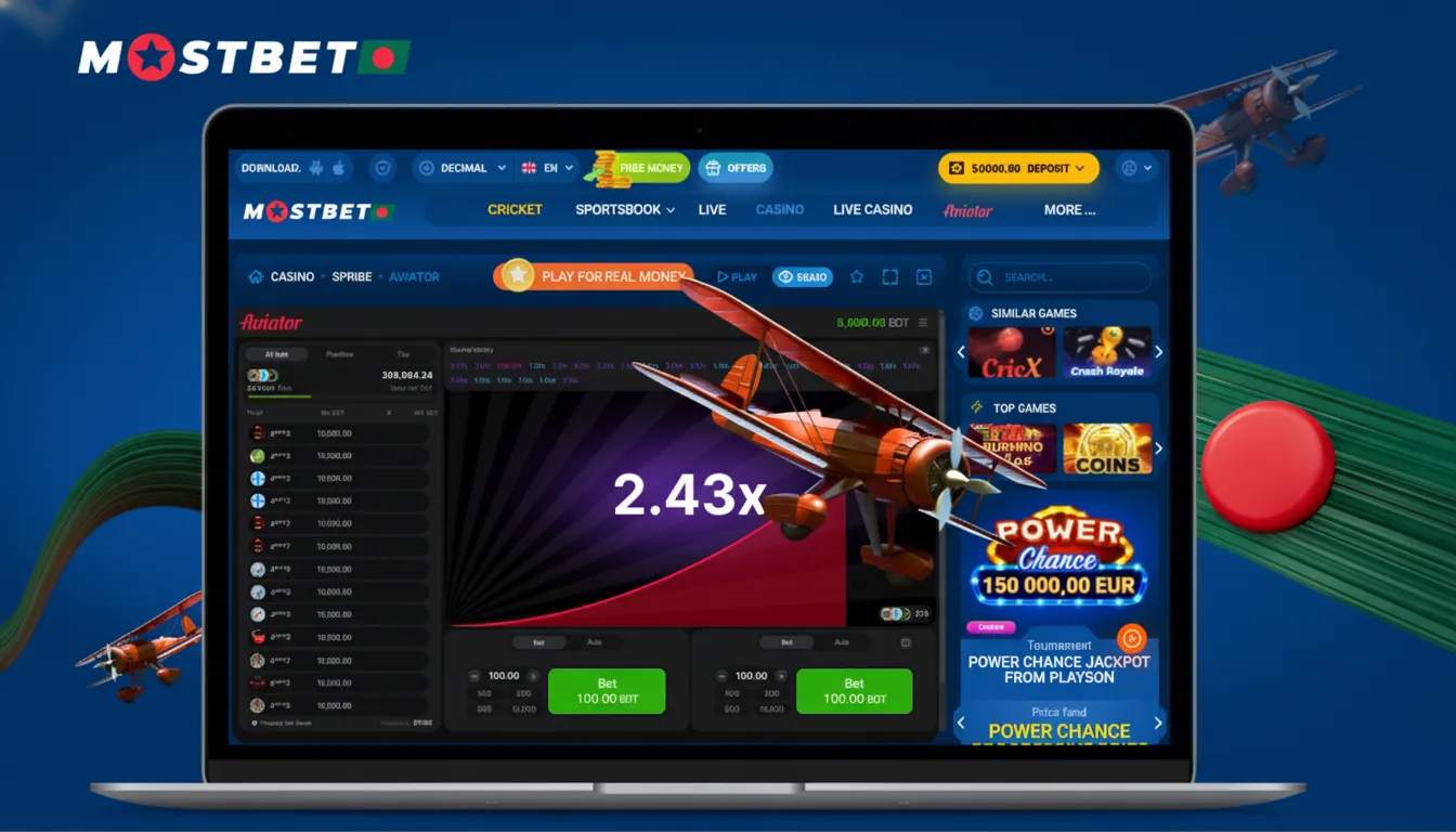 aviator game mostbet